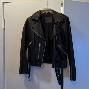 All Saints Balfern Biker leather jacket US 4/EU 36 - like new!
